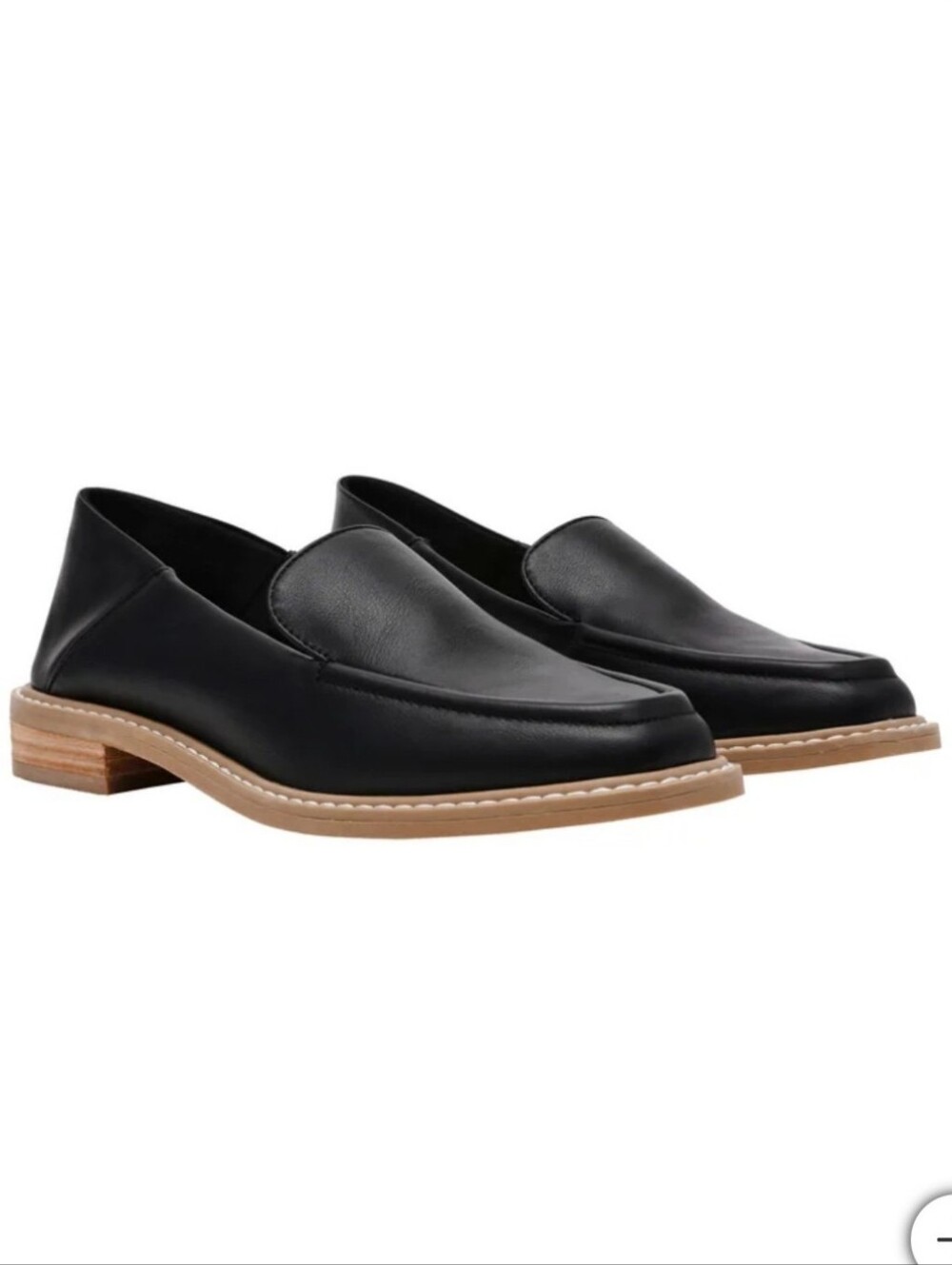 Nwt DV by Dolce Vita Flirty Black Square Toe Loafers Size US 7.5
